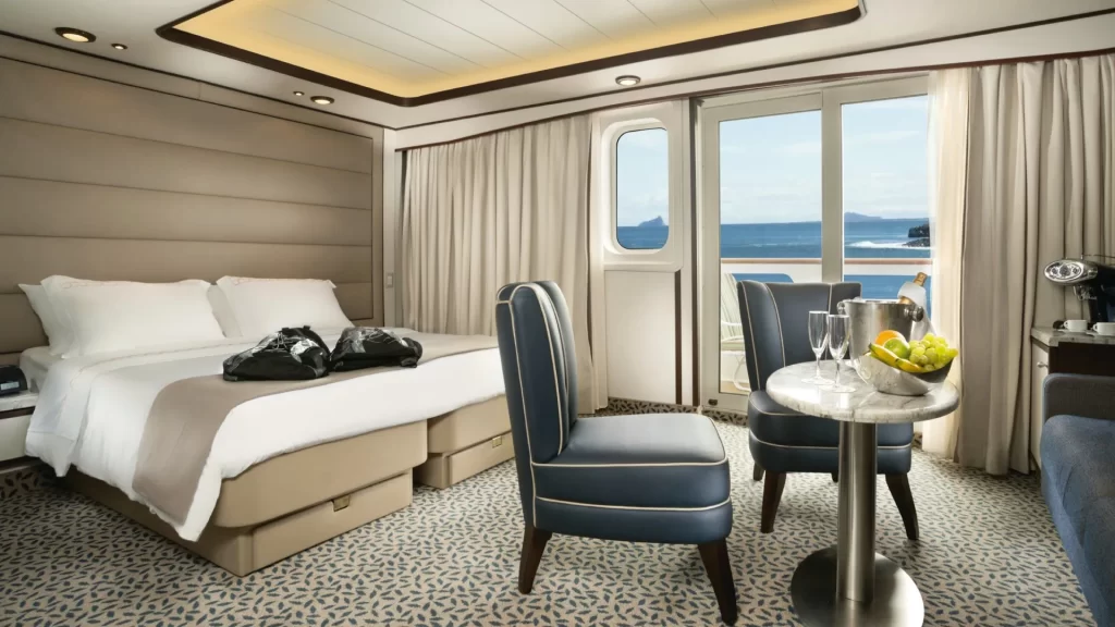 The ship's suites offer private balconies and personalized service-Silver Origin