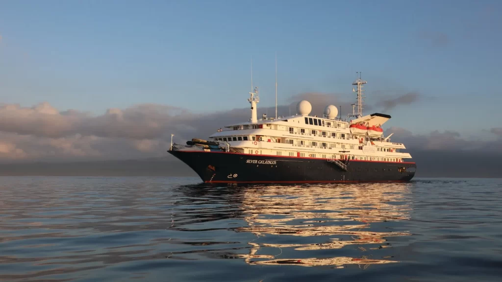 The Silver Origin sails calmly, integrated with the sea-Silver Origin