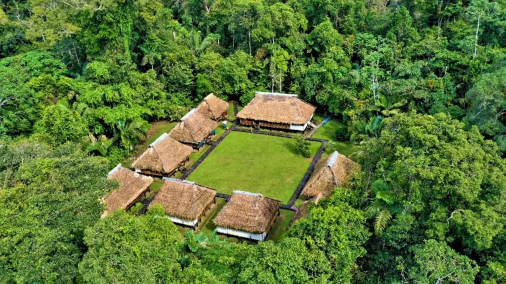 Cuyabeno opens up into a green landscape where cabins seem to emerge from the jungle-Cuyabeno Wildlife Reserve