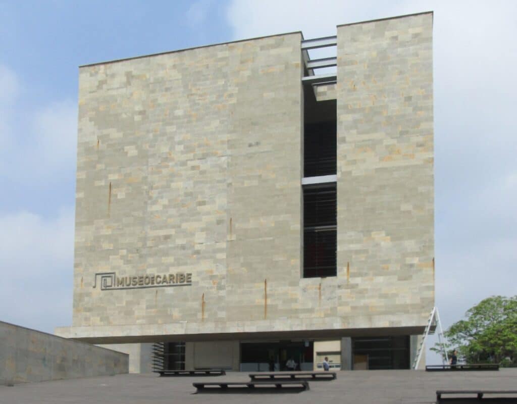 Facade of the Caribbean Museum in Barranquilla-Barranquilla Carnival