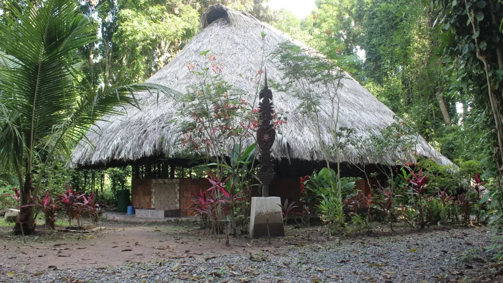 Traditional Maloca in the Amazon-Puerto Nariño ecotourism