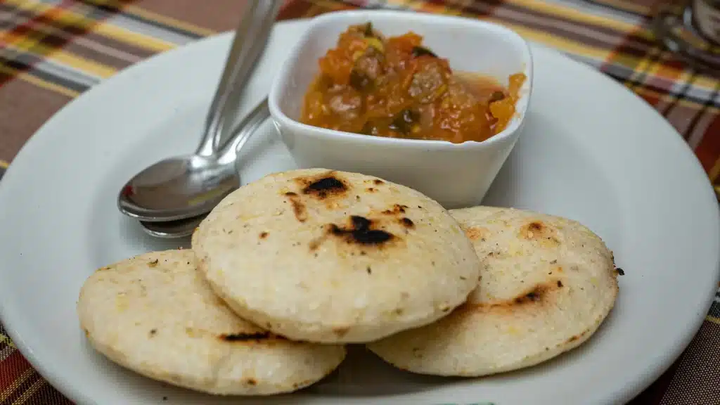Traditional Colombian arepas-Bogotá urban art and culture
